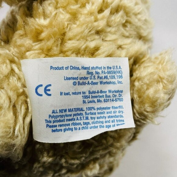 Build A Bear Classic Teddy Plush 16” Weighted Toy Beige Tan Cuddle Kid Huggable - Picture 10 of 10